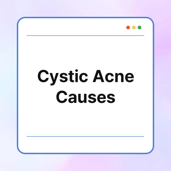 cystic acne causes