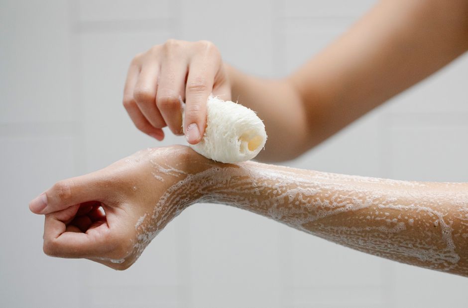Korean exfoliating mitt body - K-Beauty