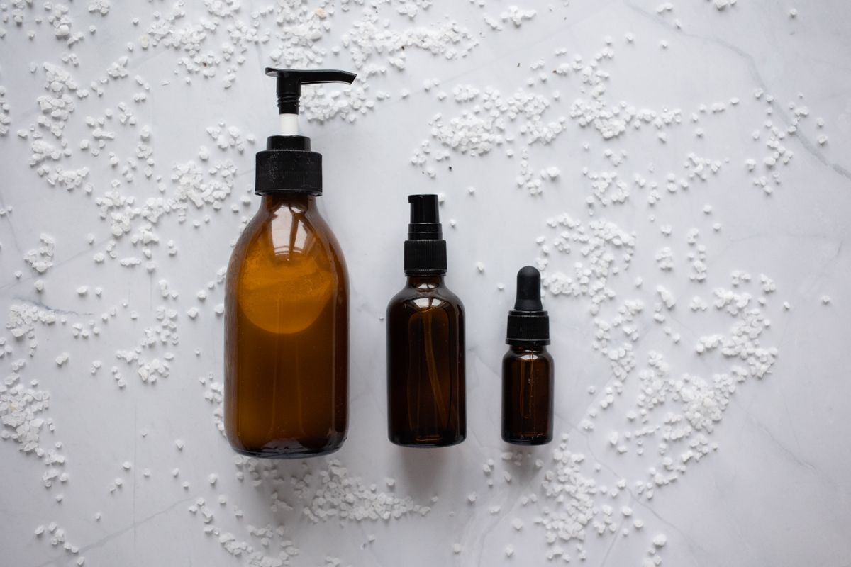 Generic cosmetic containers; not a reviewed or endorsed product.
